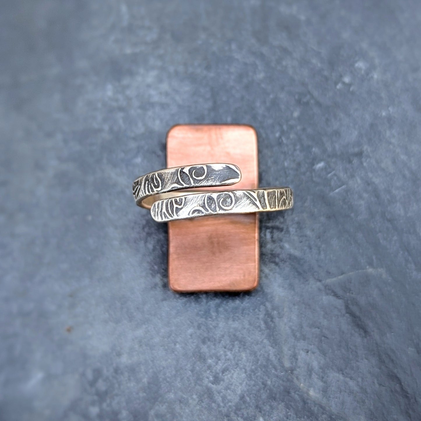 Petite Aurora Bloom Ring 1, adjustable sterling band
