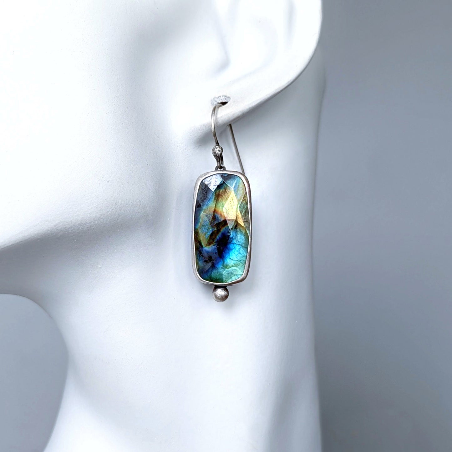 Labradorite Statement Earrings, #04
