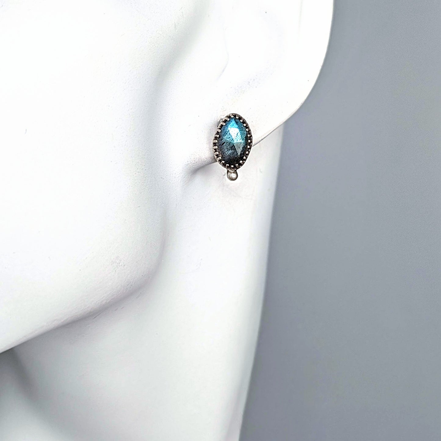 Sterling Silver Labradorite Post Earrings