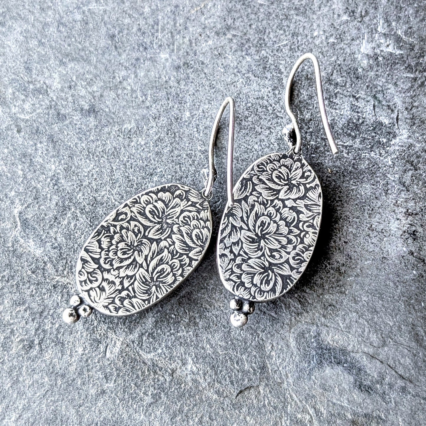 Labradorite Statement Earrings, #01