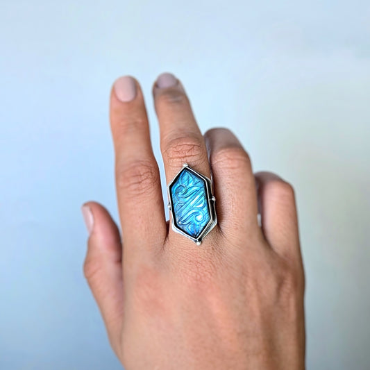 Aurora Bloom Ring 1, made to size