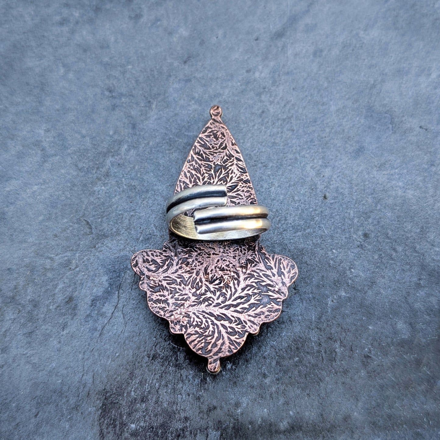 Arcana Ring: a mixed metal, multi gemstone statement ring (adjustable)