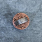 Faceted Labradorite Hollow Form Ring- Sterling Silver & Copper Statement Ring