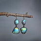 Faceted labradorite earrings