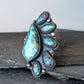 Faceted Labradorite Statement Ring- Sterling Silver Multi Stone Ring