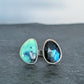 Blue Labradorite & Peruvian Opal Open Band Ring
