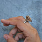 Labradorite and Bronze Succulent Statement Ring