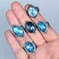 Faceted Blue Teal Kyanite Sterling Silver Artisan Statement Ring