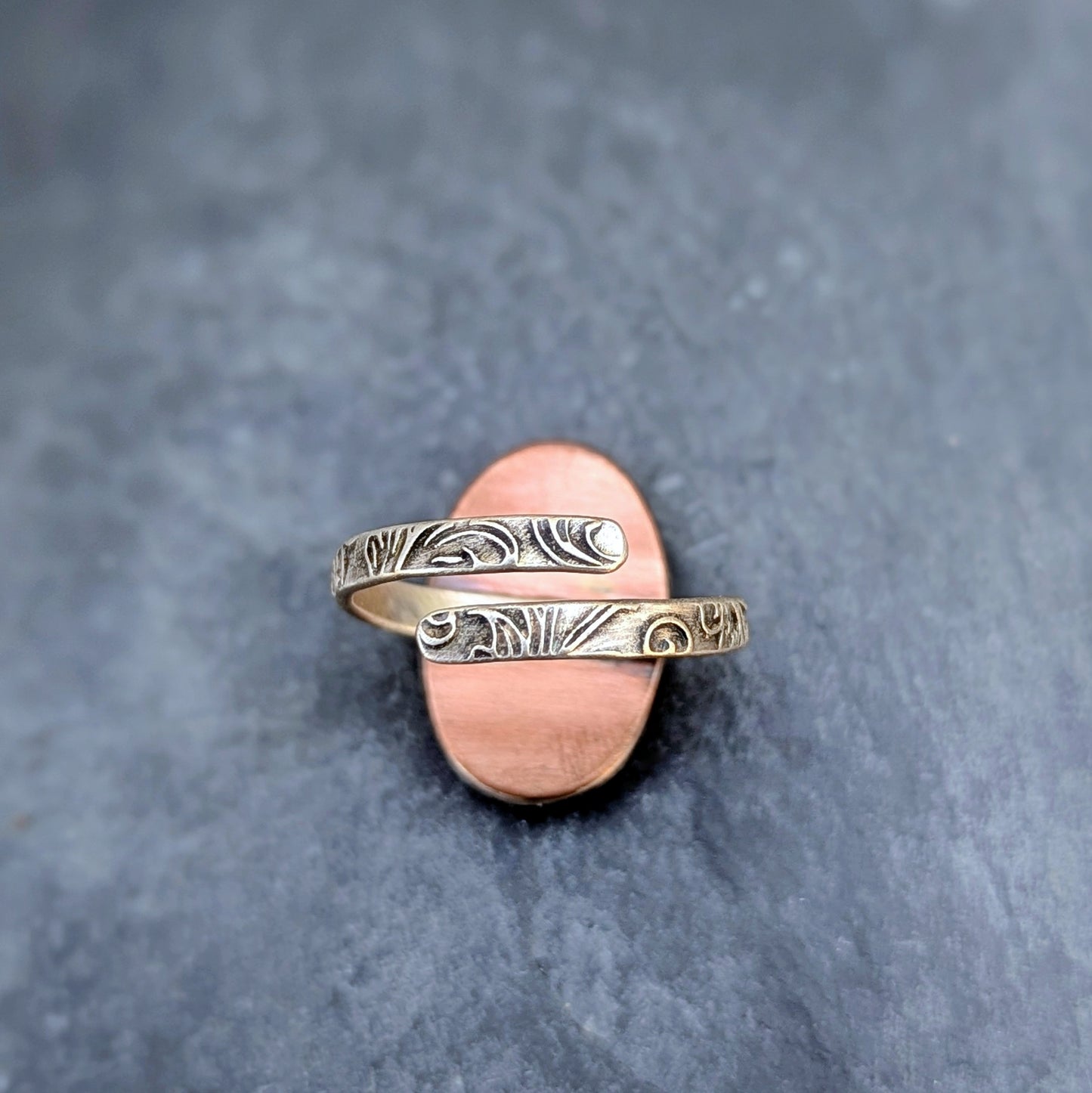 Petite Aurora Bloom Ring 2, adjustable sterling band