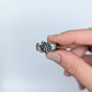 Florae Metallum: Cast Solid Sterling Silver Succulent Ring (medium #2), size 7