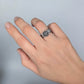 Florae Metallum: Cast Solid Sterling Silver Succulent Ring (medium #3), size 7.5