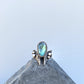 Brutalist Labradorite Ring, size 6.5