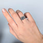 Florae Metallum: Cast Solid Sterling Silver Succulent Ring (medium #2), size 7