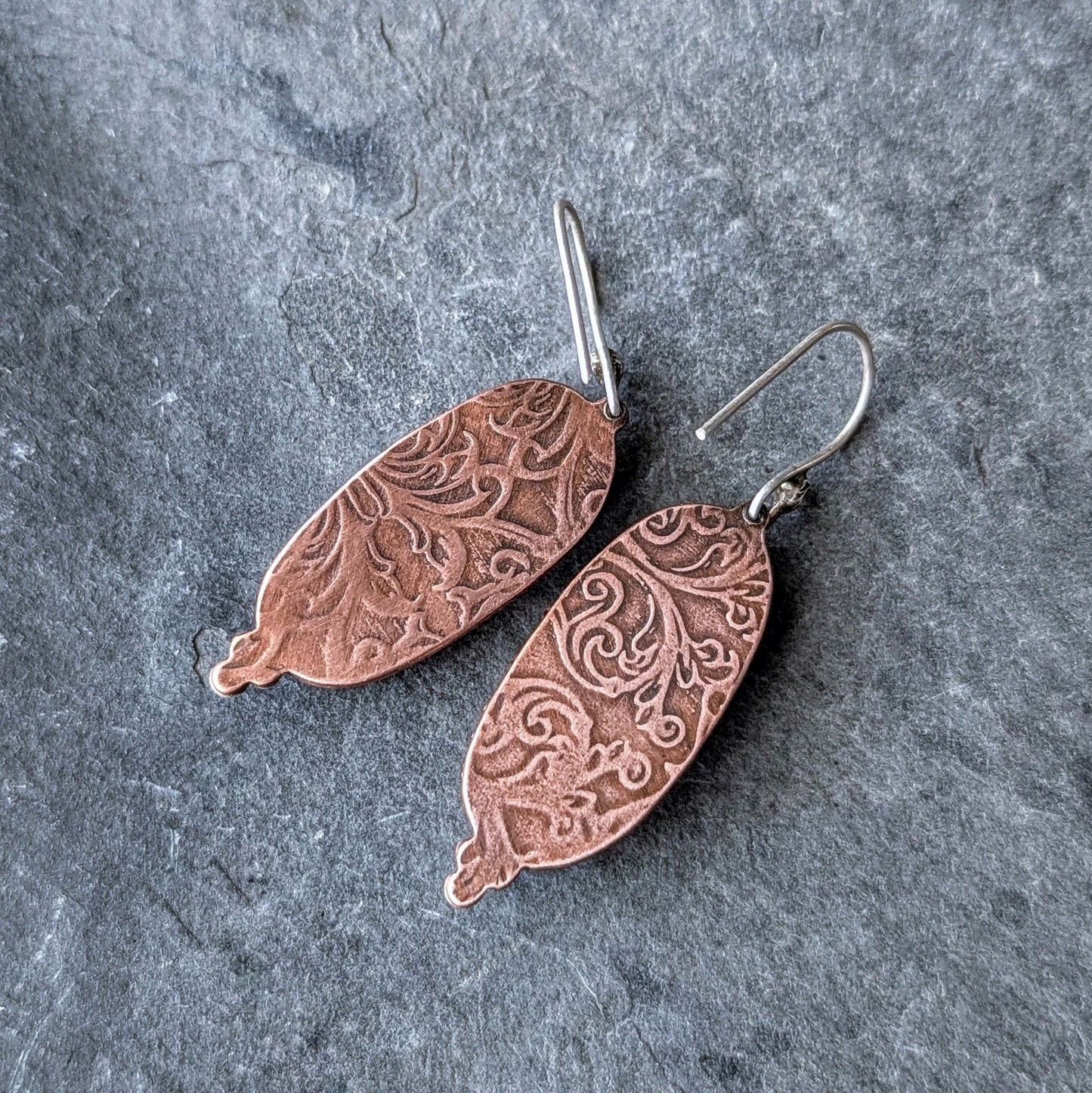 Mixed Metal Labradorite Statement Earrings, #01