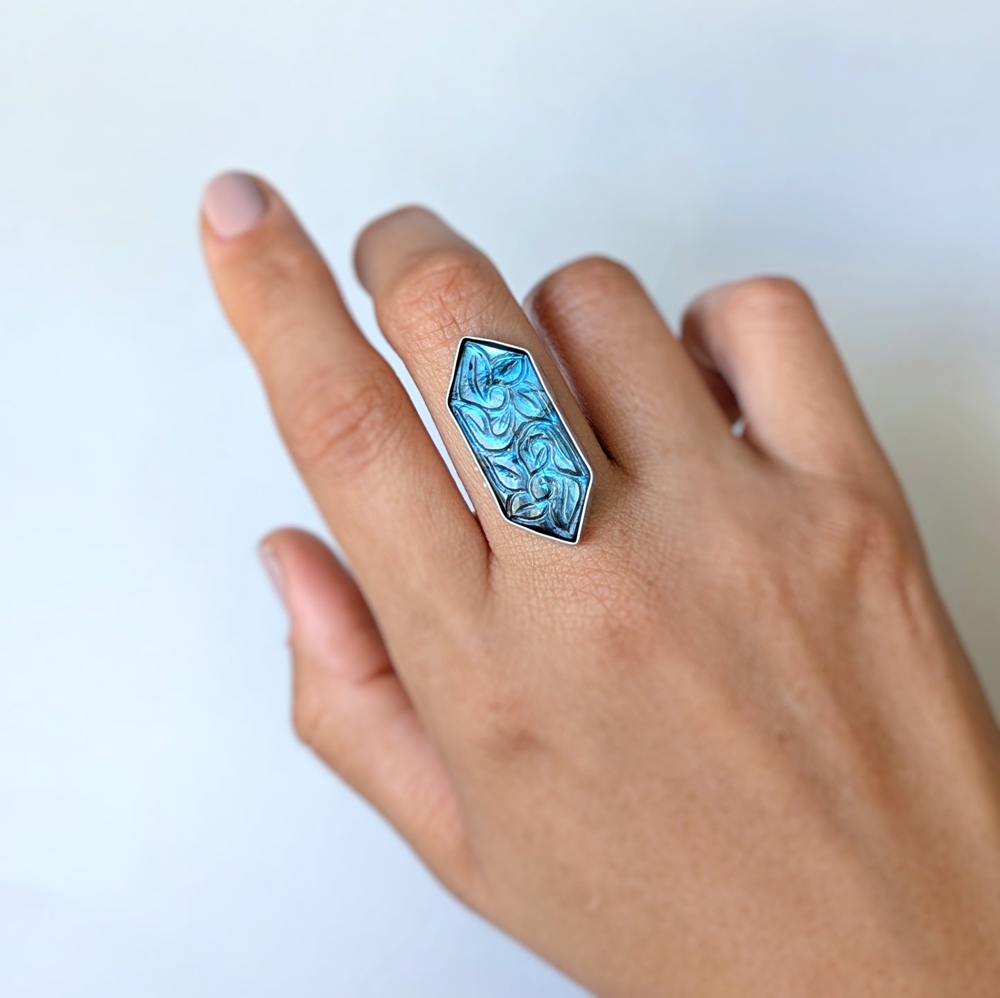 Aurora Bloom Ring 4, made to size