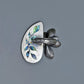 Gemmaflora Maxima: Rainbow Labradorite Sterling Silver Succulent Artisan Ring