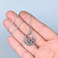 Florae Metallum: Cast Solid Sterling Silver Evergreen Necklace