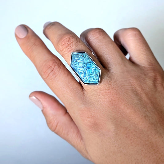 Aurora Bloom Ring 3, made to size