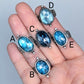 Faceted Blue Teal Kyanite Sterling Silver Artisan Statement Ring