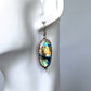 Mixed Metal Labradorite Statement Earrings, #01