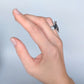 Florae Metallum: Cast Solid Sterling Silver Succulent Ring (medium #1), size 8.5
