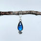 "Midnight Bloom": Labradorite and cast sterling silver succulent artisan necklace