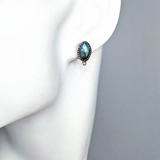 Sterling Silver Labradorite Post Earrings