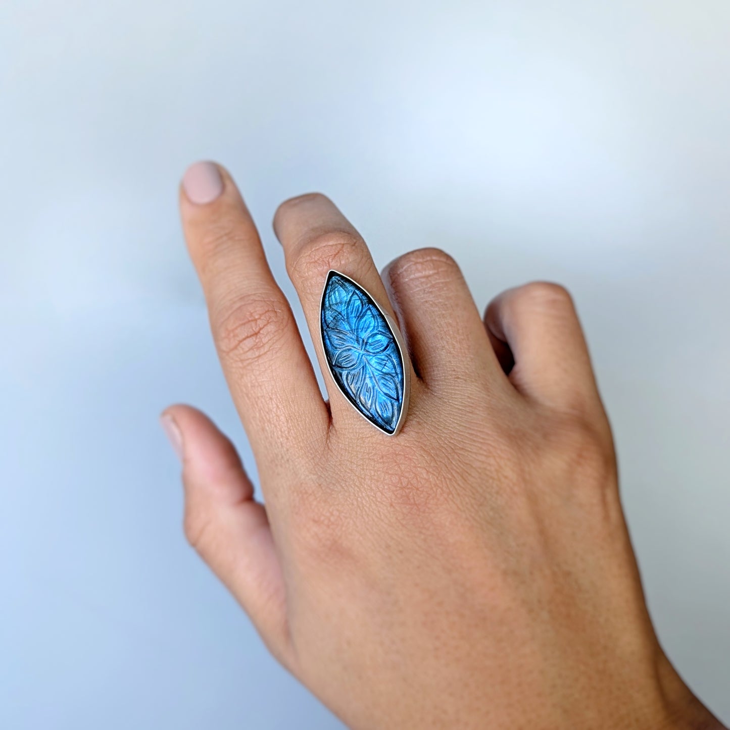 Aurora Bloom Ring 2, made to size