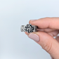 Florae Metallum: Cast Solid Sterling Silver Succulent Ring (medium #3), size 7.5