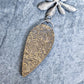 Labradorite and Sterling Silver Succulent Statement Necklace- Mixed Metal Botanical Pendant