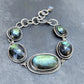 Hand-Fabricated Labradorite and Sterling Silver Statement Bracelet