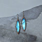 Mixed Metal Labradorite Statement Earrings, #03