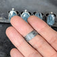 Faceted Aqua Kyanite Sterling Silver Artisan Statement Ring