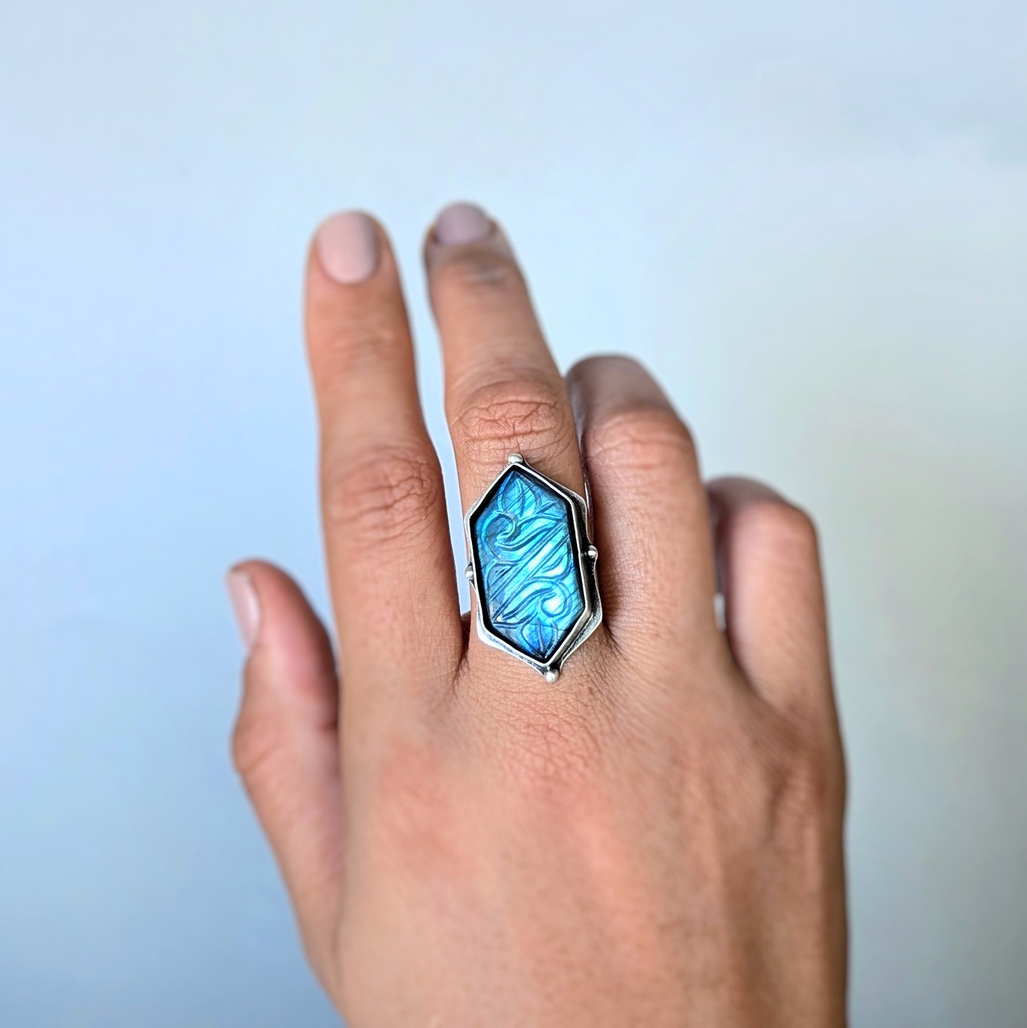 Aurora Bloom Ring 1, made to size