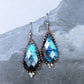 Mixed Metal Labradorite Statement Earrings, #02