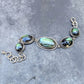 Hand-Fabricated Labradorite and Sterling Silver Statement Bracelet